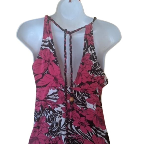 GUESS Pink, Black and White Summer Dress Size Medium - Picture 3 of 3